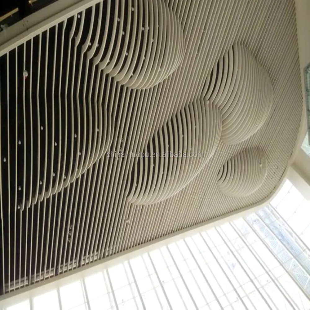 Interior Wall Decoration Custom Design Aluminum Wave Shape Wall Panel