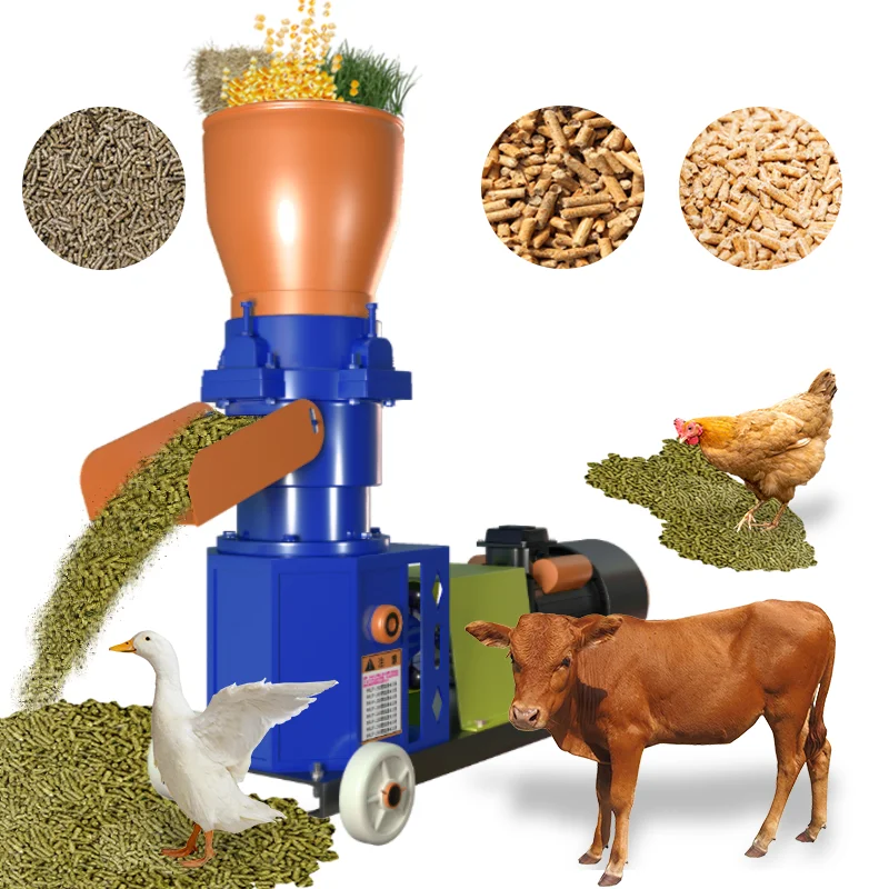Flat-die Motor Type Pakistan Broiler Poultry Feed Pellet Machine A Pellet De Bois Malaysia