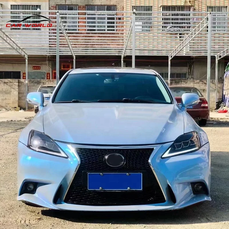Комплект кузова автомобиля для 2006-2012 Lexus is250 upgrade F sport Face Kit для LEXUS IS250, передний бампер, задний бампер, боковые юбки, полипропиленовый материал