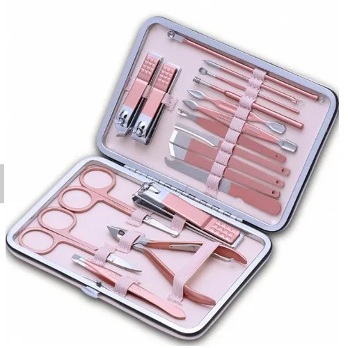 Hot 7 Pcs/set Gold Nail Clipper Set Stainless Steel Professional Beauty Manicure Tool Set Dead Skin Cut Pedicure Kit