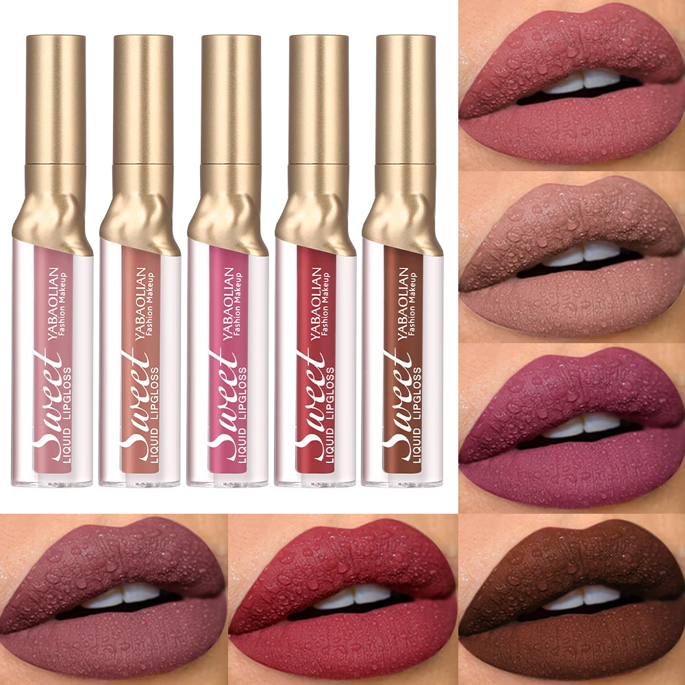 OEM Matte Liquid Lipstick,Easter Gifts for Girls and Women  Lip Gloss Set Lipstick Makeup Gift Long Lasting Non-Stick Lipgloss