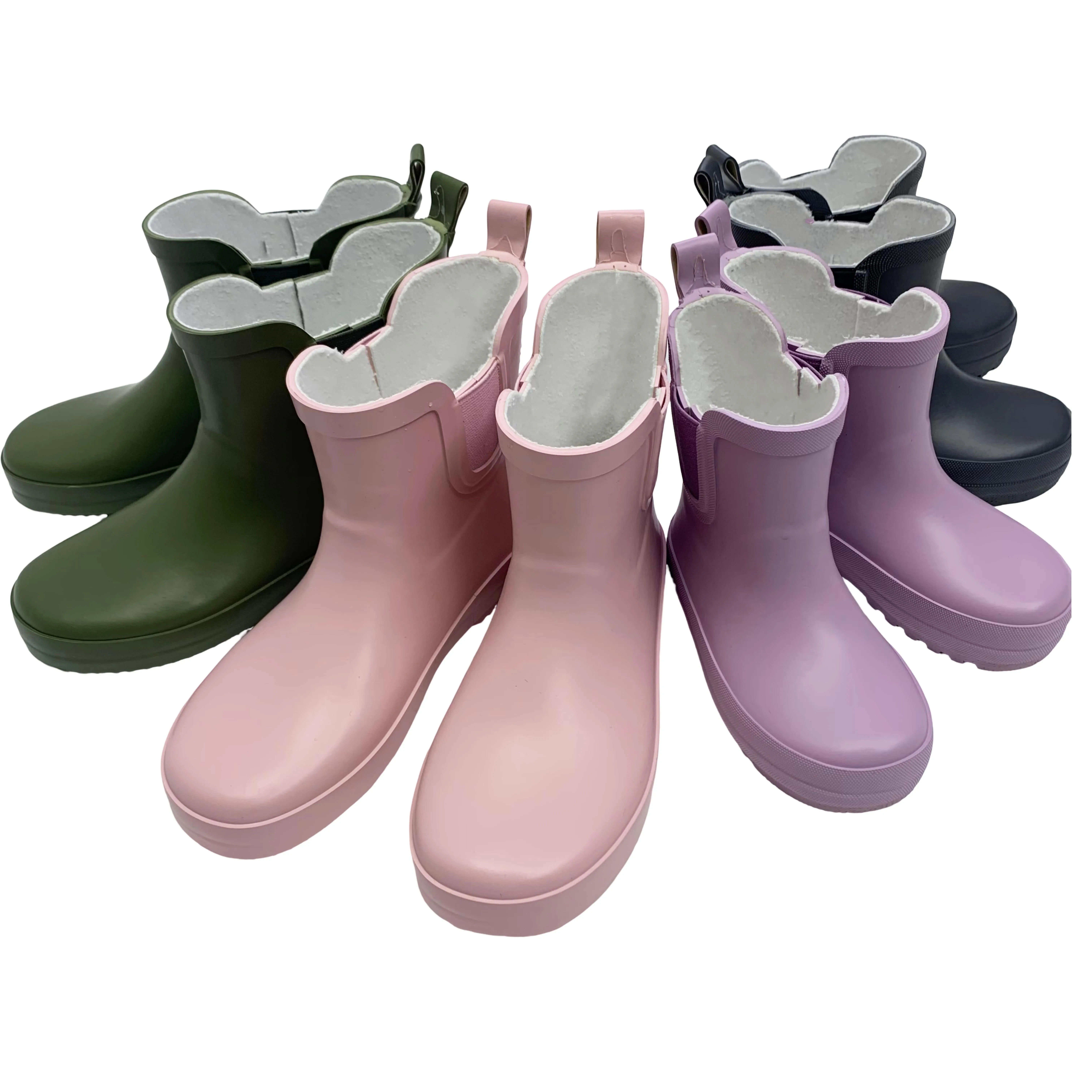 Wholesale Adult Rain  Boots custom logo and color Boots Rubber Waterproof Rain Boots for Children shoes for men women