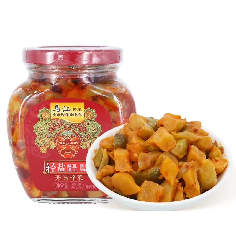 Wujiang Fuling Spicy Red Mustard Tuber Pickle Packaged in Bag