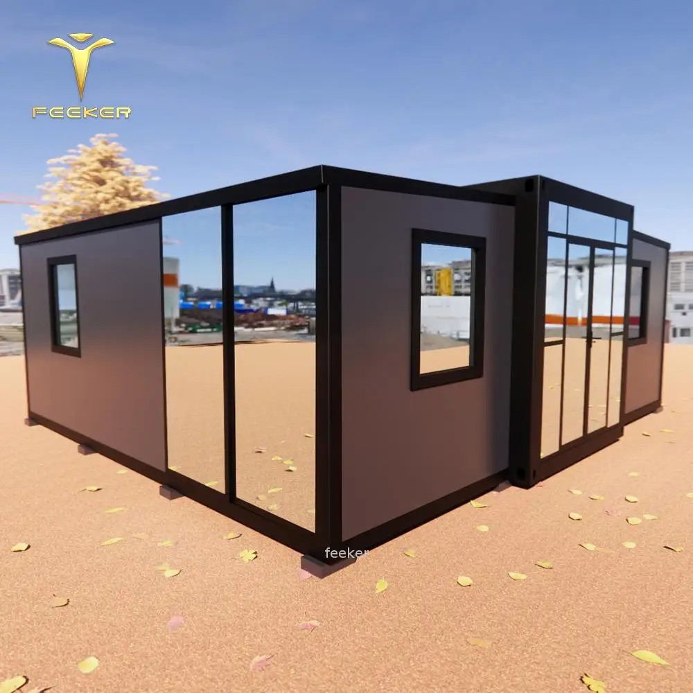 40ft Expandable Container Houses With Fabricated Frame And Light Steel Keel Gauge