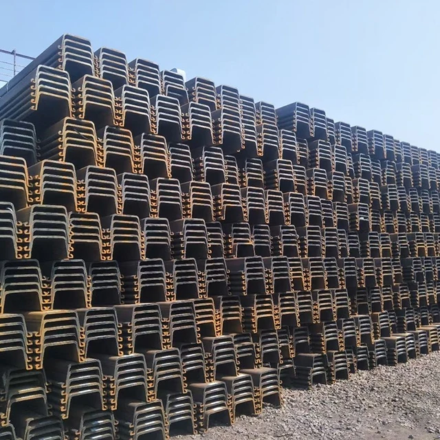 U Z Type Hot Rolled Steel Sheet Pile for Building Structure Steel Profiles