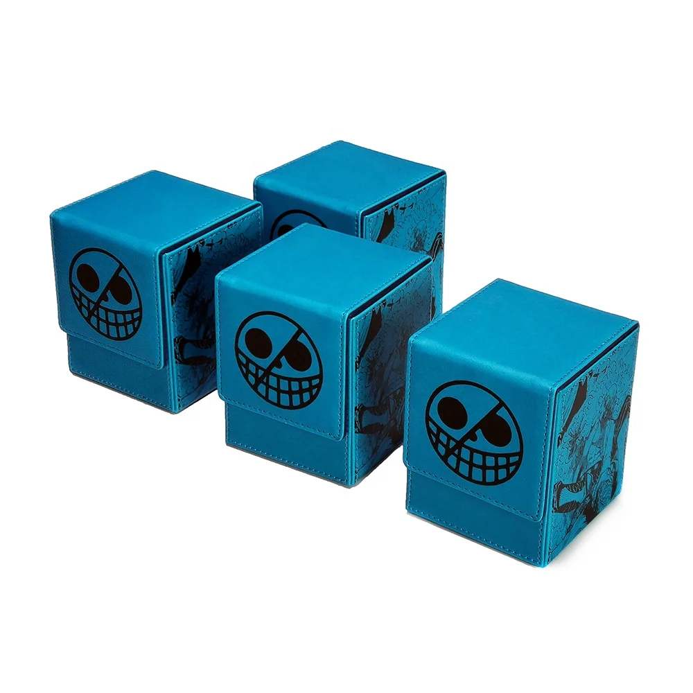 PU Leather Deck Card Boxes Cards Deck Game Box for Collectible Playing Card Box