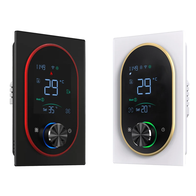 BECA BHT-9000 Knob Thermostat Tuya Floor Heating Controller Wifi Smart Thermostat Digital Wireless Termostato For Heating