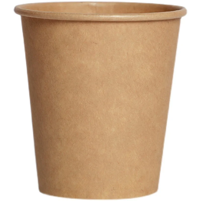 100% Biodegradable Kraft Paper Cup Premium Quality Coffee Milk Water Cup Party Cup for Hot Drink Custom Logo and Print