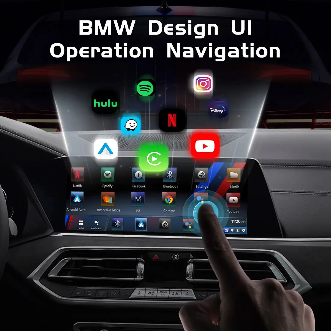 JoyeAuto MMB 4 ГБ 64 Android 10 беспроводная видеоприставка для BMW Youtube Netflix играющая на карте Google