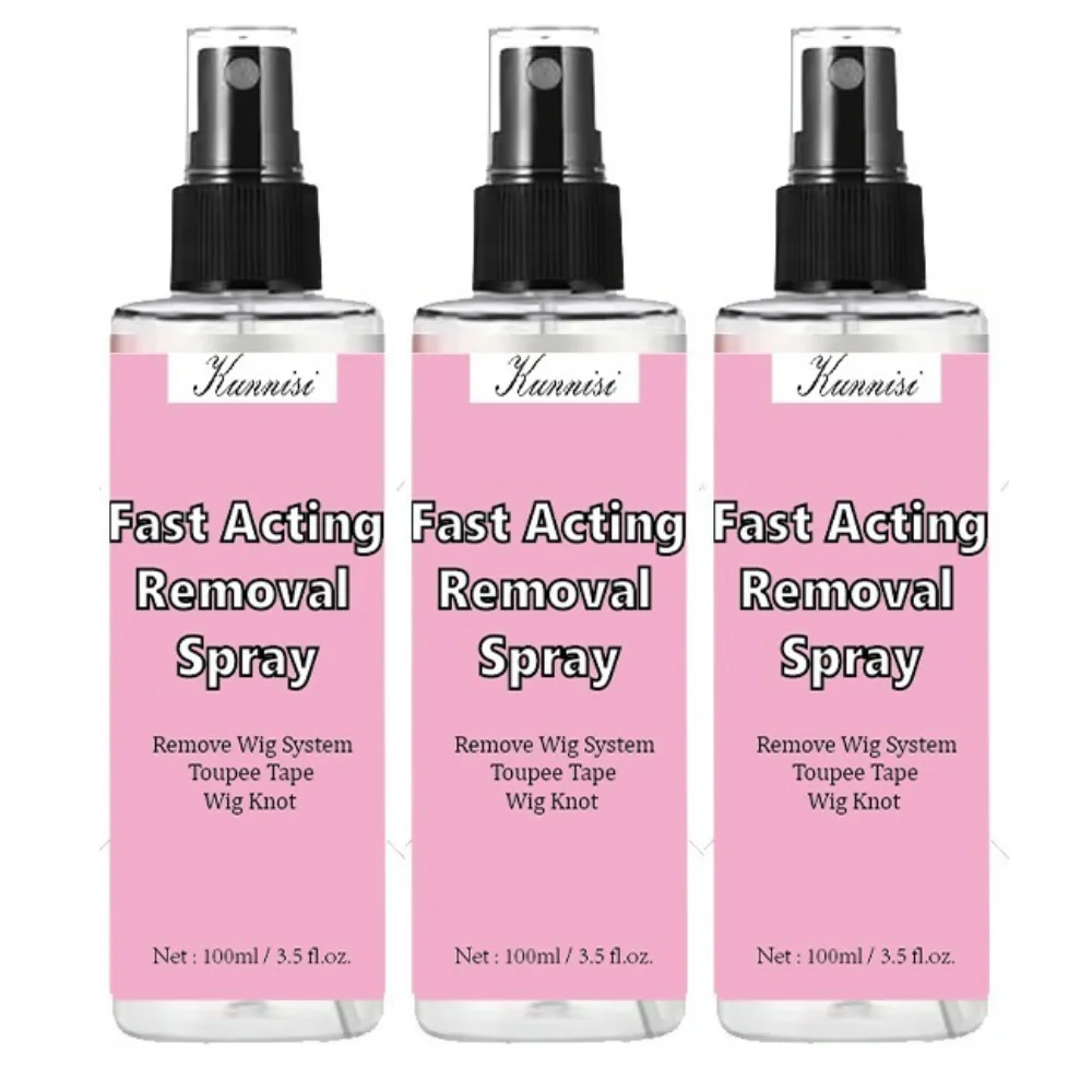 Private Label Gentle Skin Lace Bond Fast Acting Removal Spray Easy Effective Remove Wig System Easy Clean No Harm