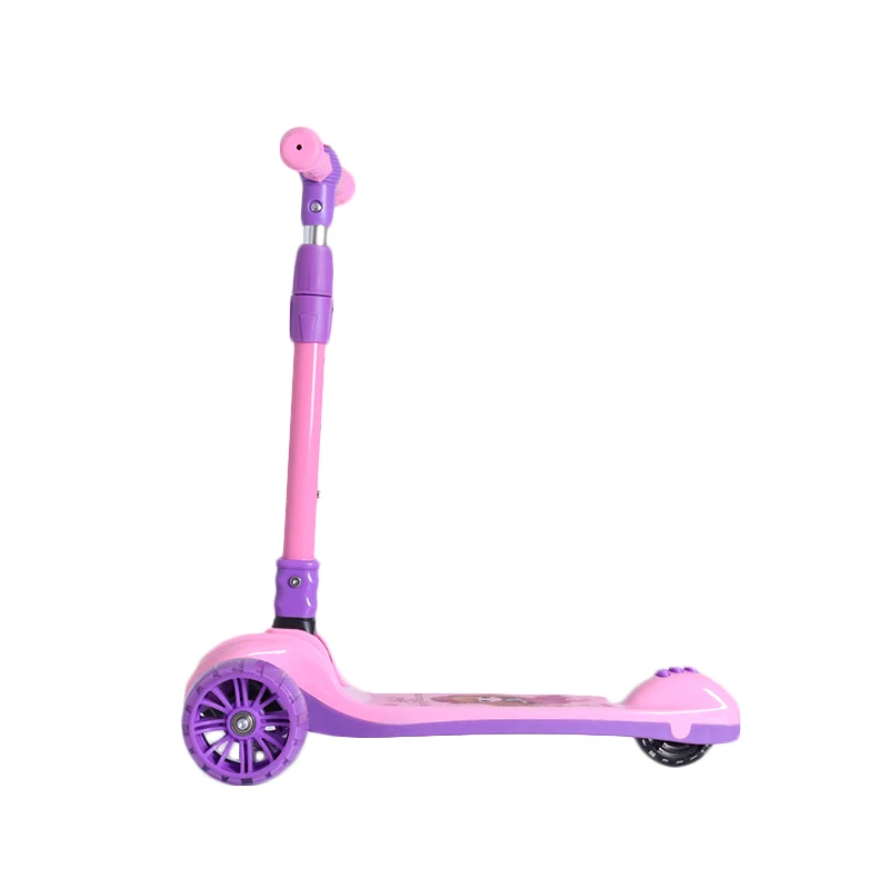 kid scooter three wheels kid music children foldable single foot slide scooter for children kids