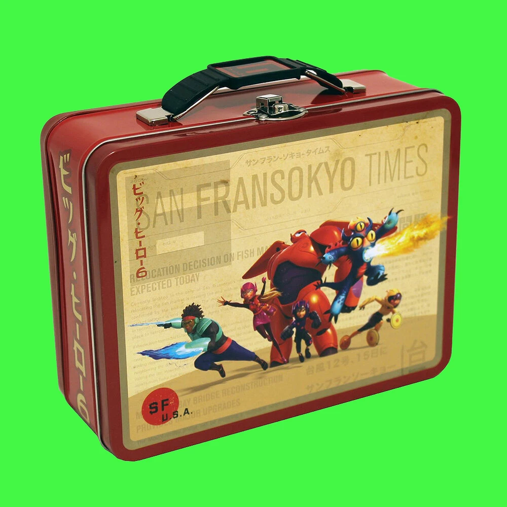 Triangle holiday tin cans tine case tea box