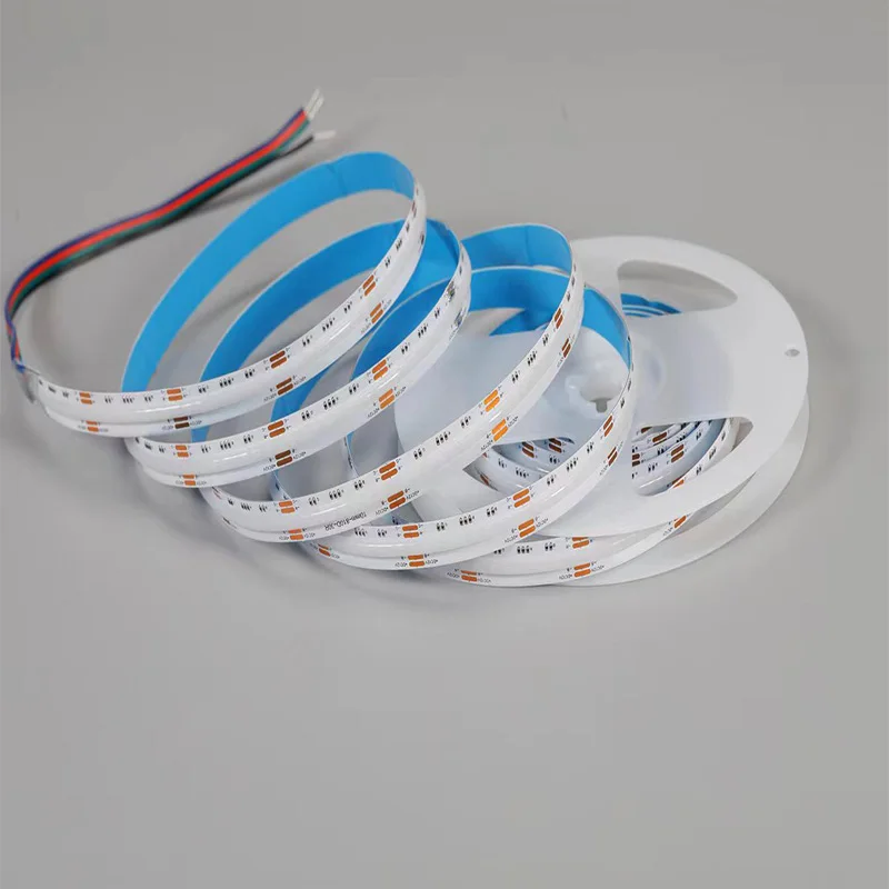 Супер яркий 378/512/528/576/608/640/810/840 светодиоды/M RGB COB светодиодные полосы 12 В 24 10 мм безупречный гибкий COB/FOB света