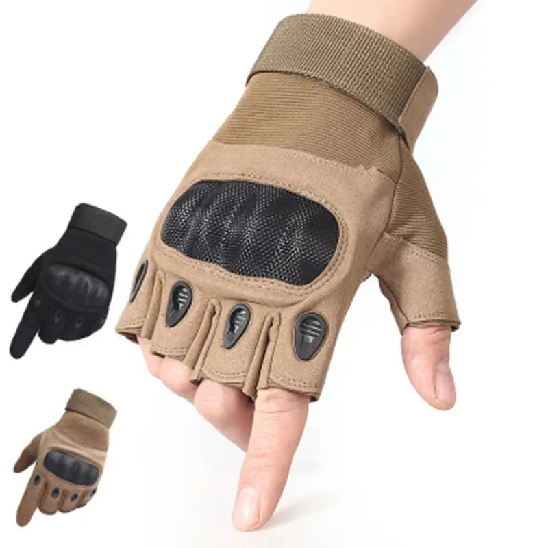 
Hiking Military Gloves Half-Finger Men Tactical Gloves Outdoor Sports Protective Riding Climbing Fitness Gloves 