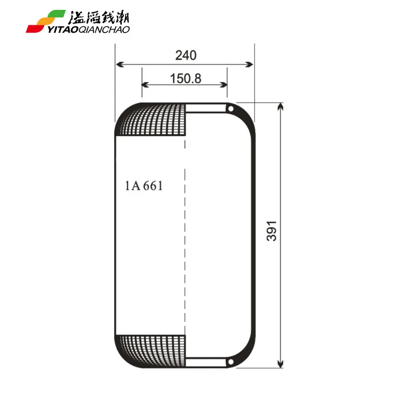 Rubber Air Spring For IVECO Bus 41822247 661N Air Spring For Bus