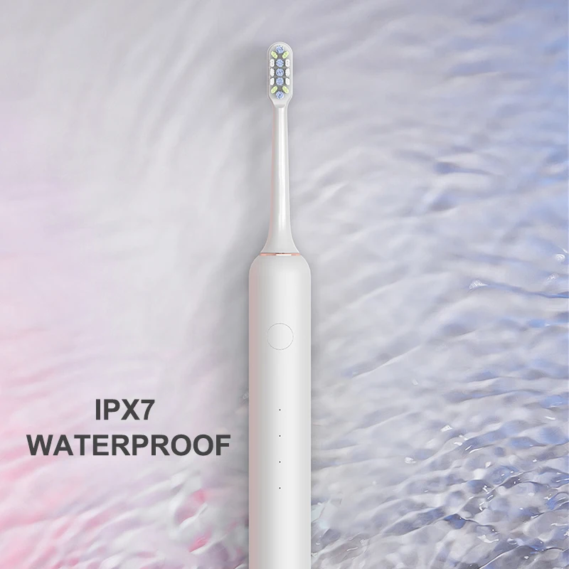 Китайская фабрика Oem портативная зубная щетка с электроприводом 4 вида цветов звуковая электрическая головками для взрослых