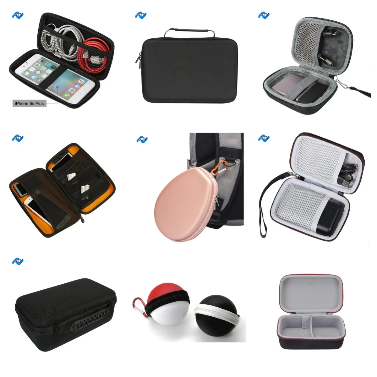 Waterproof Shockproof In-Ear Earbud Protection Eva Hard Storage Case Bag