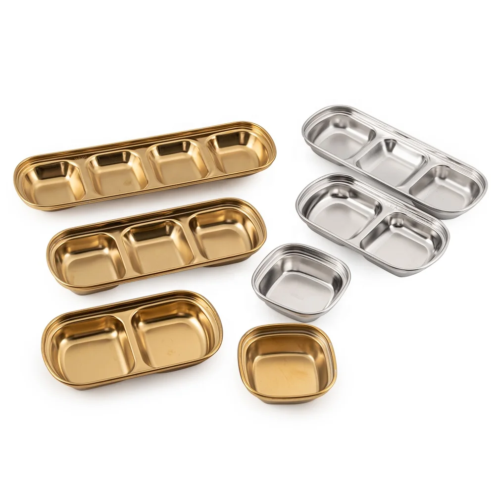 Японские прямоугольные приправы из нержавеющей стали Снэк соевый соус квадратная миска для погружения в ресторан