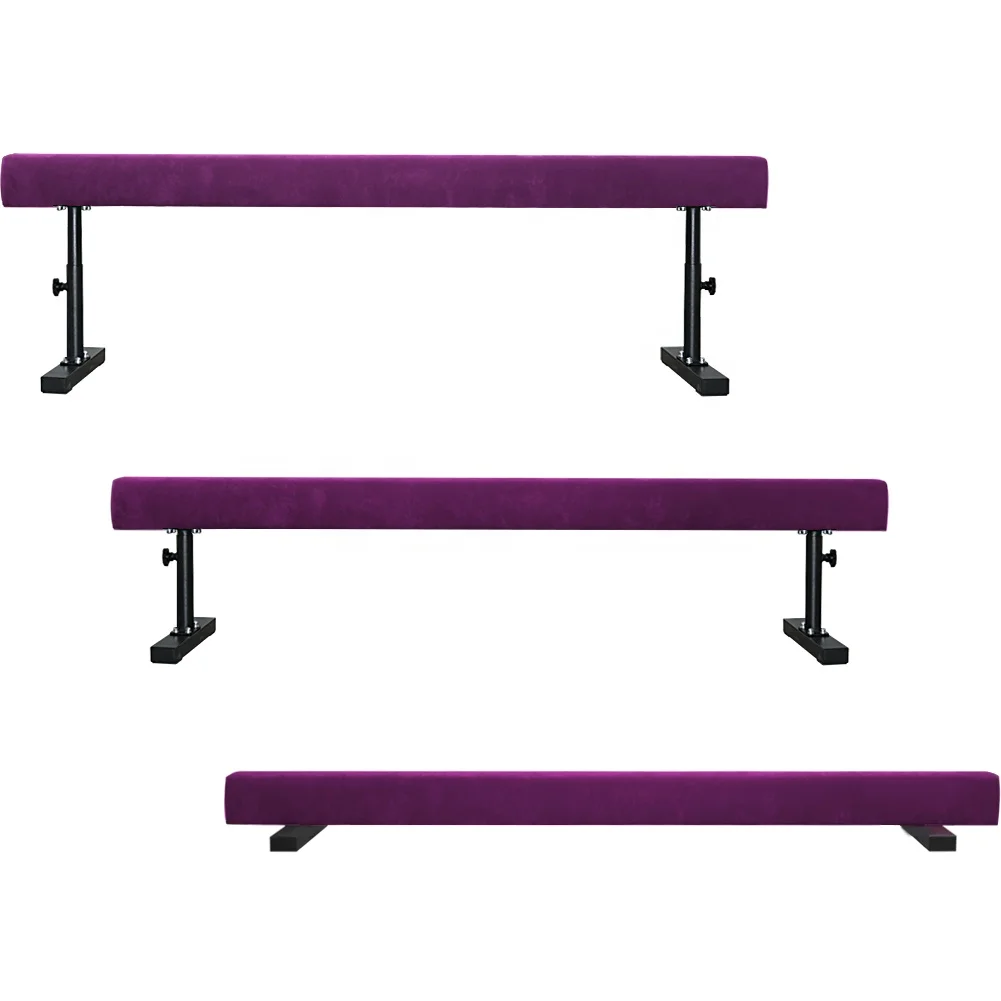 Low Price Foldable Gymnastic Balance Beam For Training Gymnastics Adjustable Beam Covering