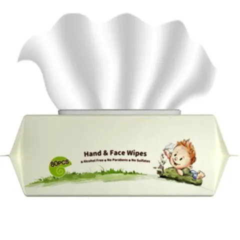 Spunlace Nonwoven Baby Wipes 80pcs Natural Fragrance Free Baby Hand&Mouth Water Wipes