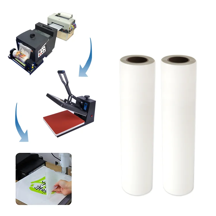 Wholesale High Quality 13X19 Double Matt 60Cm Hot Peel Transparent A3 Plus A4 Heat Transfer Dtf Paper Film Roll