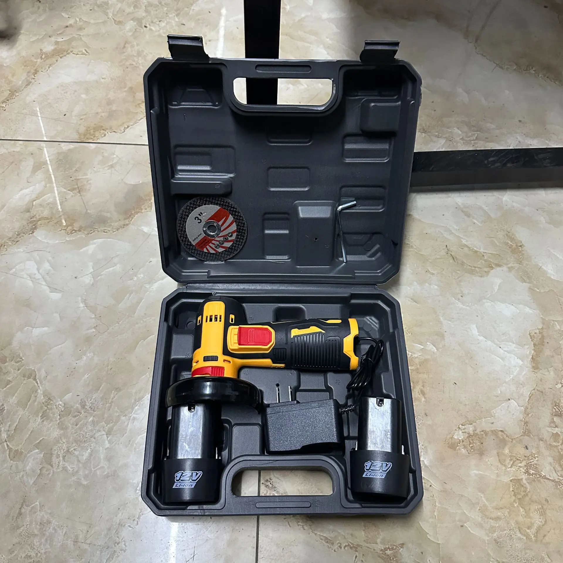 Big Tree New Arrival 3 Inch ODM OEM Supported Cordless Mini Angle Grinder 300W Electric Grinding Machines with Hard Case