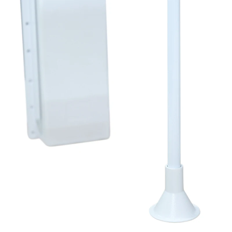 Double buffer lifting rod for clothing hand lift clothes drying rack