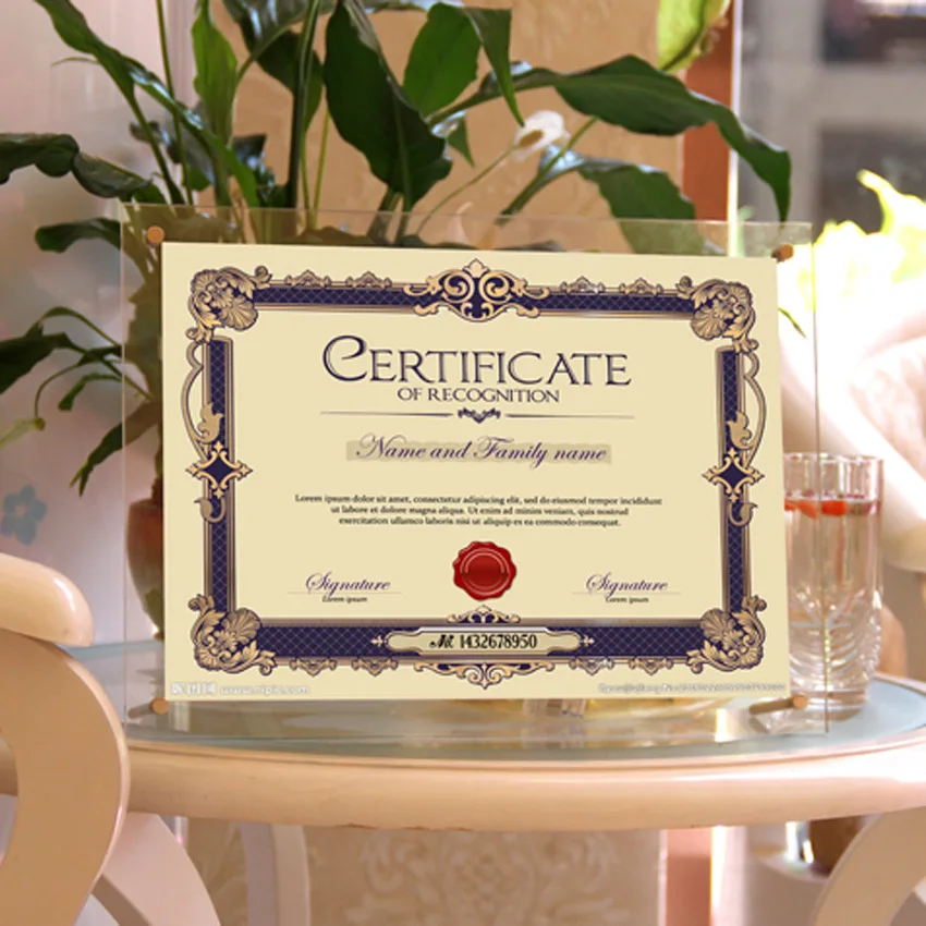 YOUYIZUO Home Decoration Digital Photo Frame Photo Album  Certificate Holder Folder For Graduation