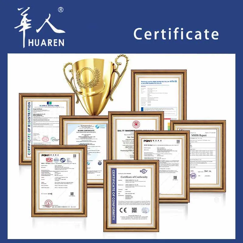 Wholesale 5-10Mm 100% Pure and Natural Felt Non Woven Fabric for Industry