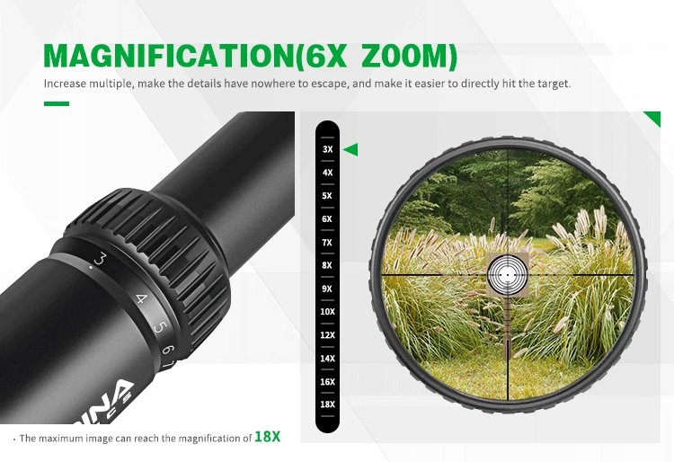 SPINA OPTICS 3-18x50 Miras Telescopicas Side Focus FMC Long Range Hunting Scope