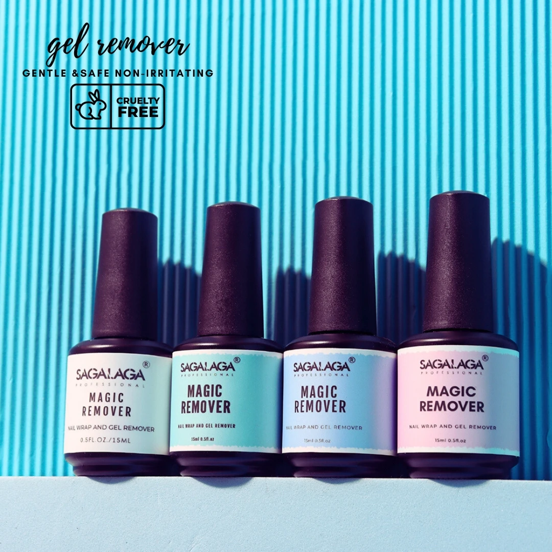 Quick & Easy Gel Polish Magic Remover Soak off Non-Irritating Nail Polish Remove