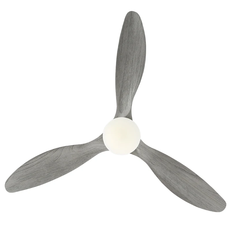 Solid Wood 52 inch Dc 100% Copper Motor Ceiling Fan Ceiling Fan Lighting LED Ceiling Fan With Remote Control