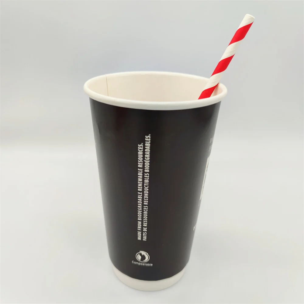 High Quality Paper Cup Customized Logo Printed Disposable Paper Coffee Cup