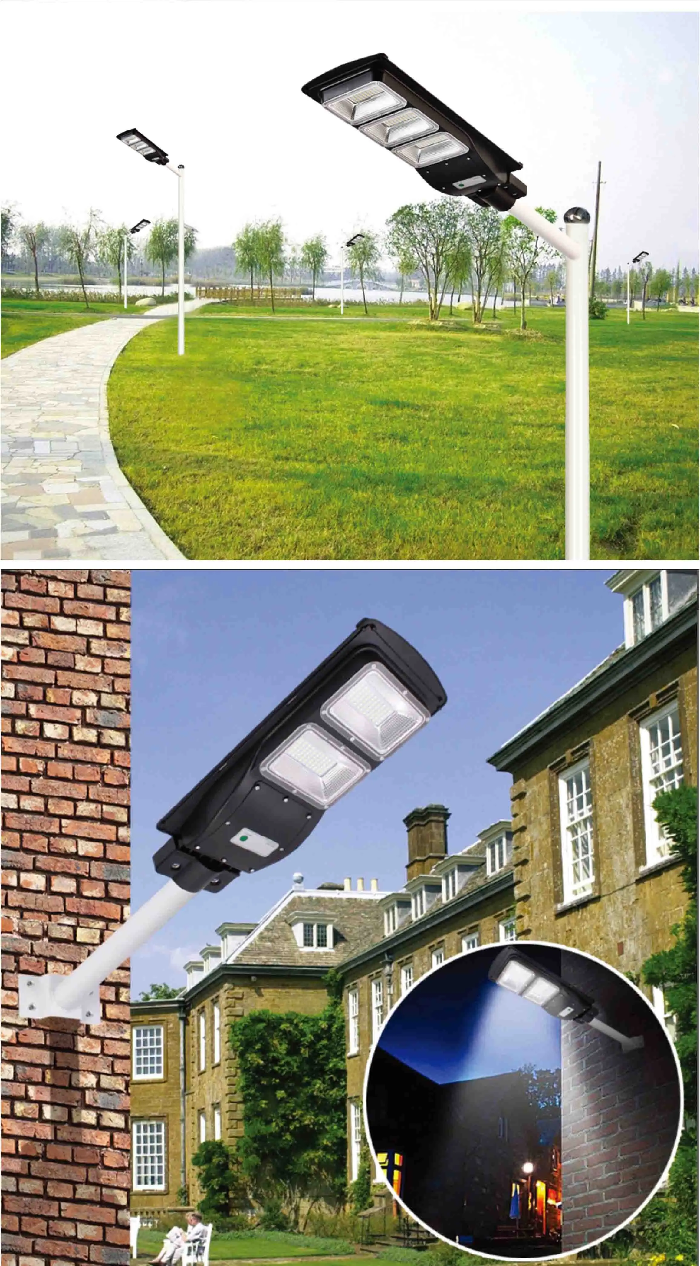 2021 Liketech Axe90 All in One Solar Street Light 90W Luminaria Solar Led 2835 SMD 180pcs Waterproof IP65