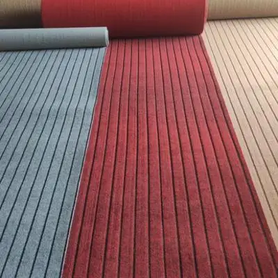 Anti Slip needle punch outdoor  ribbed carpet for chicken living room office shopping mall carpet rolls