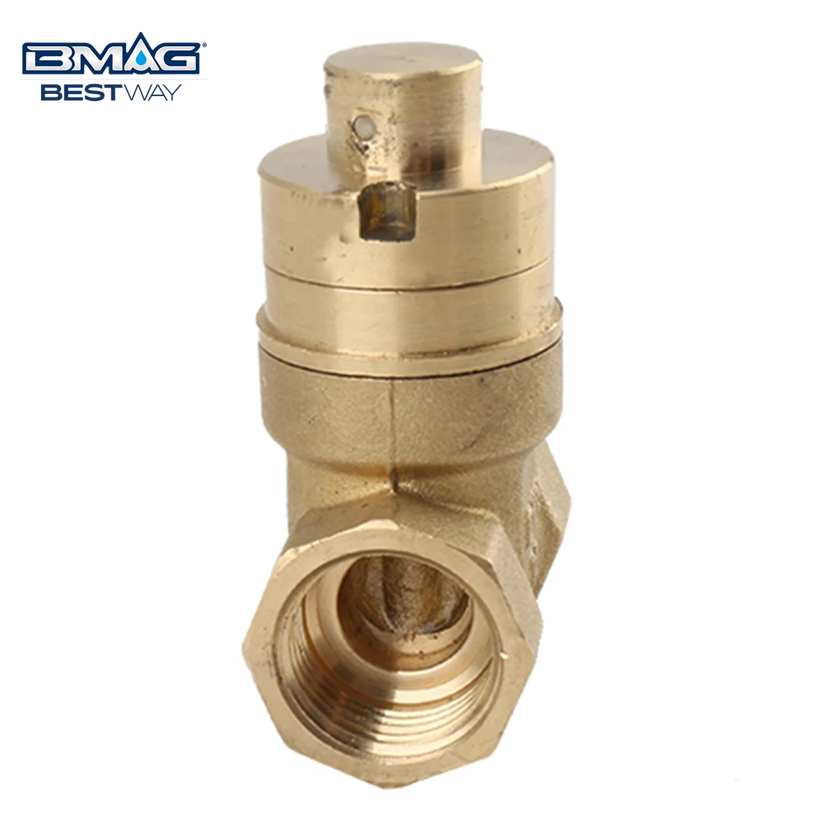 BMAG OEM ODM DN15 1/2 Inch PN16 Locking Brass Gate Valve Magnetic Lock Copper Gate Valve