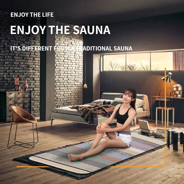 Huikang Chakra crystal pemf mat photon infrared sauna mattress pemf infrared mats with crystals