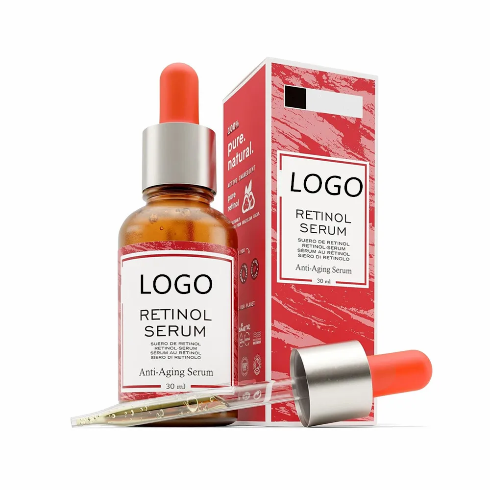 Private Label 2023 Top seller 2.5% Pure Retinol Anti Wrinkle Serum with Hyaluronic Acid Vitamin B3 collagen or Face Anti Aging