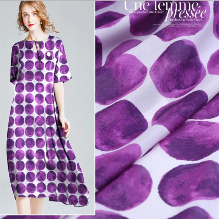 Ткань 12 мм шелк шифон 100% шелк ткань цифровая печать услуги для модной одежды