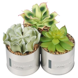 Fake Plant Factory Direct Mini Artificial Plant In Iron Pot For Home Decoration ES0265