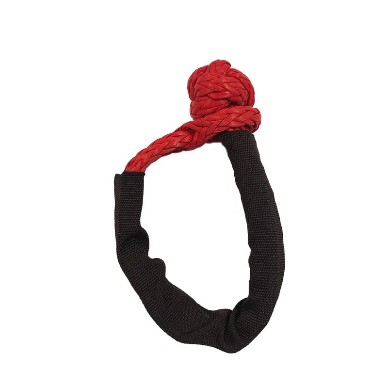 Ultra high molecular weight polyethylene winch soft shackle off-road recovery rope premium traction