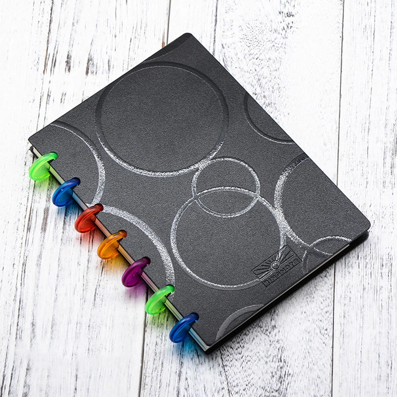 A5 Ring Binder Disc Bound Notepad Screw Driver Leaf PP Office School Suppscrewdriver Setund Notebook Loose Eco-friendly Spiral