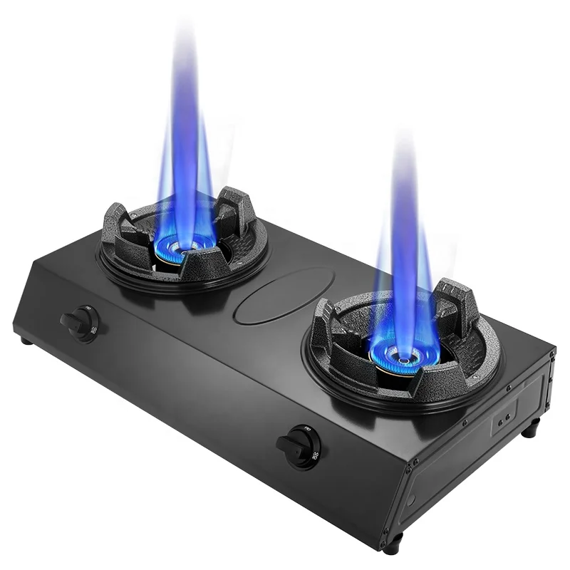 Desktop Gas Cooker Smart Gas Cooktops 2 Burner Gas Stove For Kitchen