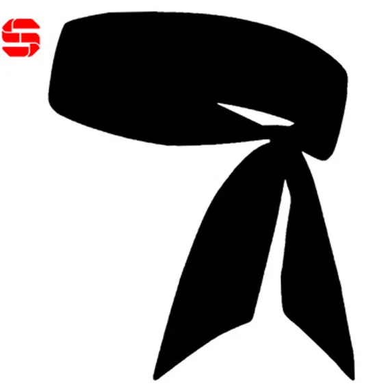 Custom Logo Stretchy Headtie Sublimation Printing Long Hair Bands Elastic Sports Tie Back Tennis Headband Head Ties