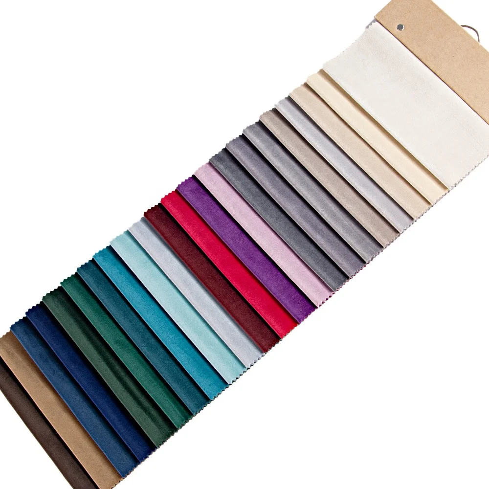Blackout Velvet Multi-Colors Design Super Soft Holland Velvet 280CM Polyester 3 Pass Baby Knit curtain  Fabric For  Living Room