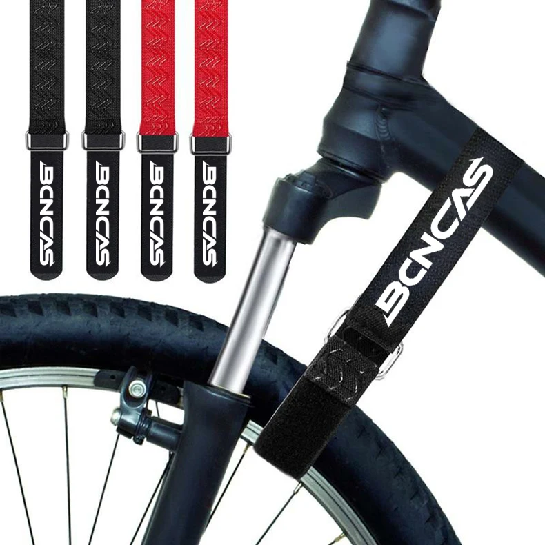 HZ Heavy duty Bike Accessories Ties 2- in-1 hook and loop strap with buckle