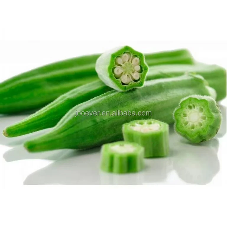 Wholesale IQF Frozen Okra Cut Premium Quality ISO & BRC HACCP Approved China Origin Frozen Vegetables