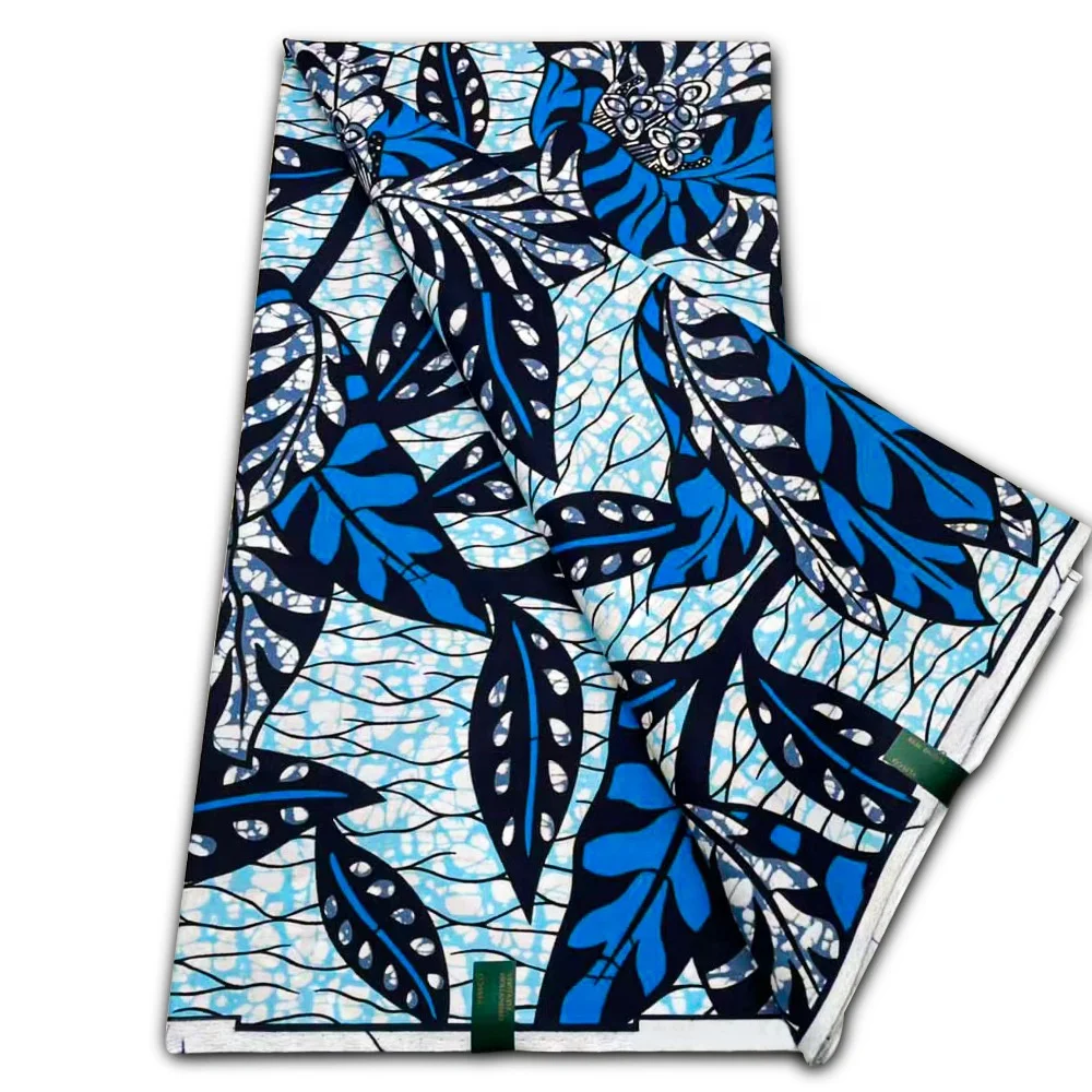 2024 New Arrival 100% Polyester Wax Grand African Fabric Wax Sewing Fabrics for Clothing Women Dresses