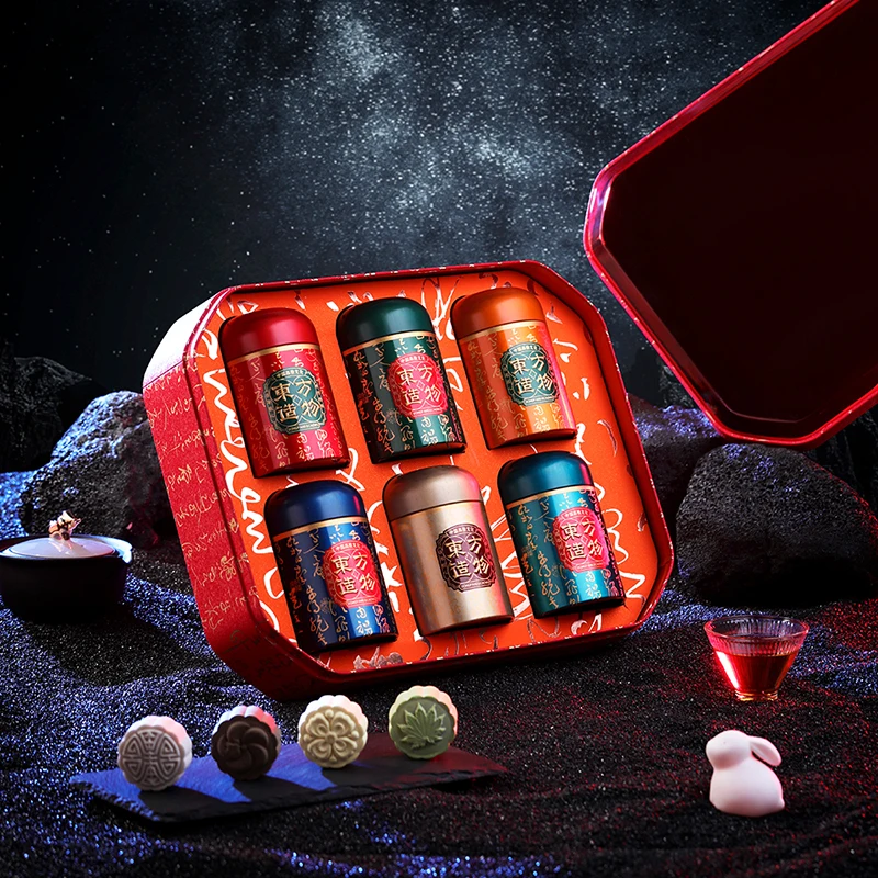 Chinese suppliers Custom Design Logo Printing box Octagonal Paper insert Moon cake Gift Packaging Box  party gift