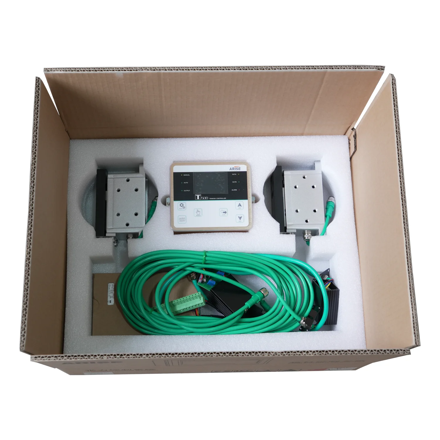 Auto Tension Control System with tension load cell drives magnetic powder brake automatic constant tension controller